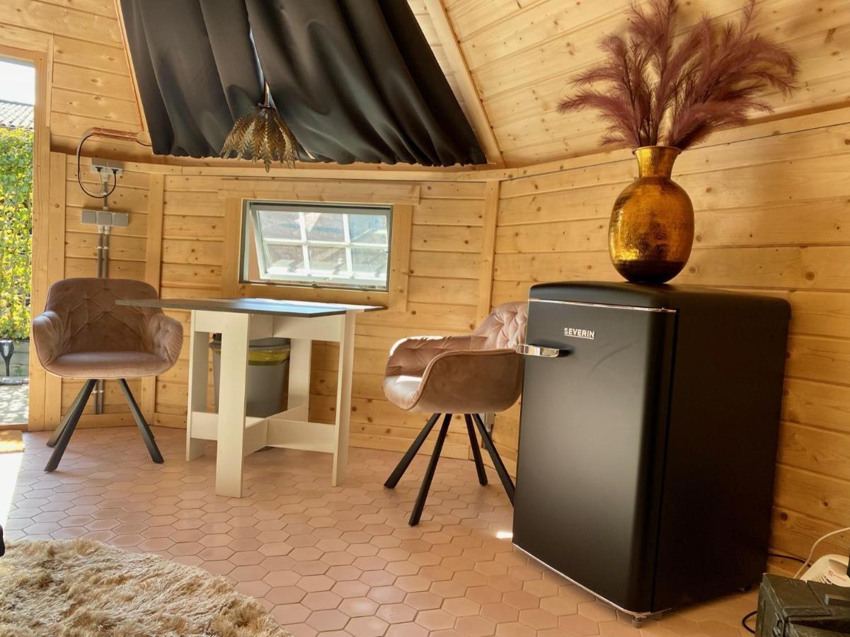Luxe Finse Kota Met Jacuzzi En Saunabarrel De Zandhoef Еерсел Екстериор снимка